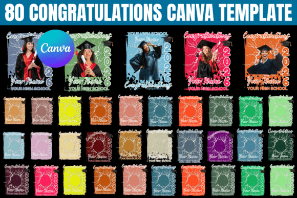 80 Congratulations Canva Template: Your Class of 2026 Toolkit