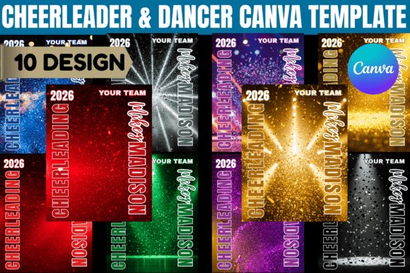 Celebrate Your Squad with Cheerleader & Dancer Canva Template