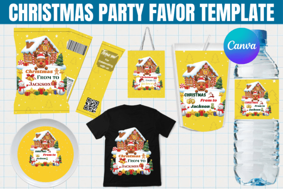 Christmas Party Favor Canva Tempate: Your Festive Design Shortcut