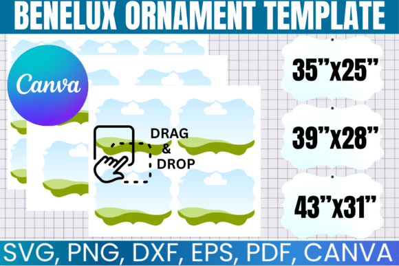 Crafting Timeless Holiday Memories: The Benelux Ornament Canva Template Bundle