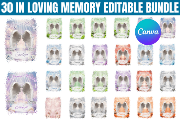 Create Meaningful Tributes with the 30 in Loving Memory Canva Bundle