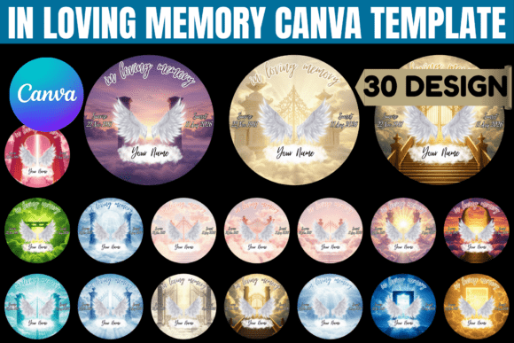 Design Heartfelt Keepsakes with an In Loving Memory Pin Button Template