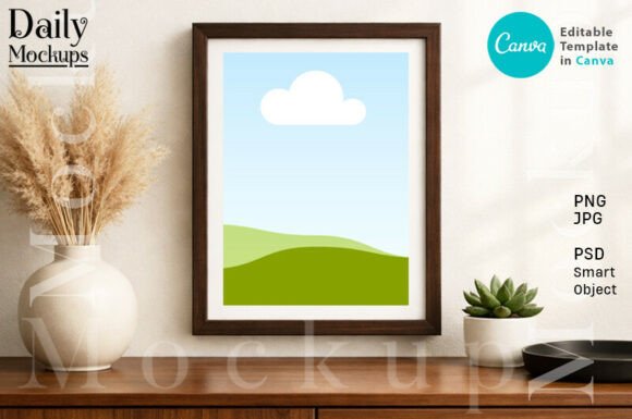 Elevate Your Art with a Minimalist Landscape Wall Art Mockup