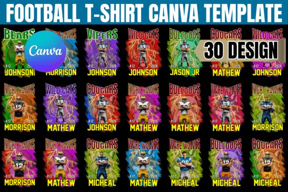 Game Day Ready: The Football T-Shirt Canva Template