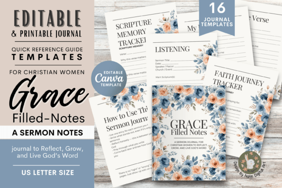 Grace-Filled Notes: A Sermon Journal for Christian Women