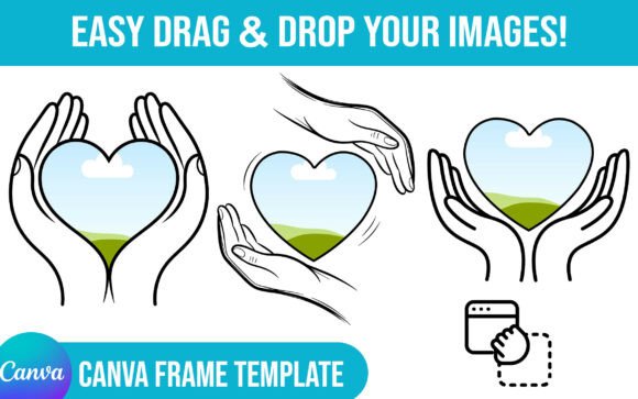 Heart Valentine Canva Frame Template: Create Stunning Designs Fast