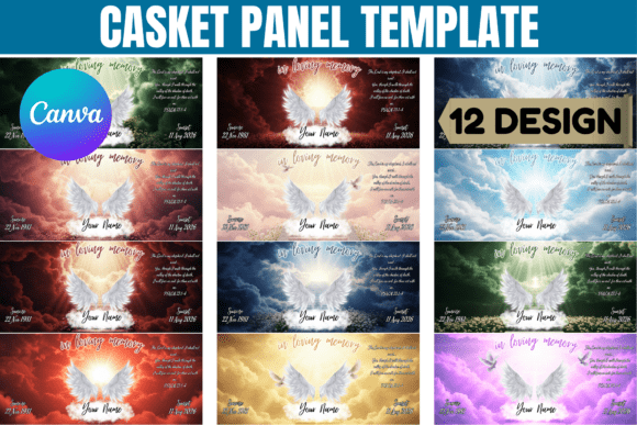Honoring Memories with a Green Casket Panel Template