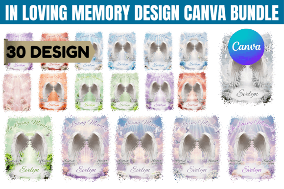 In Loving Memory Editable Canva Template: Design with Heart