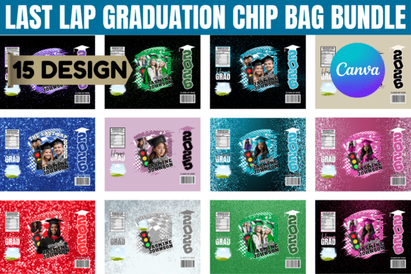 Last Lap Graduation Chip Bag Bundle: Your DIY Party Favor Solution