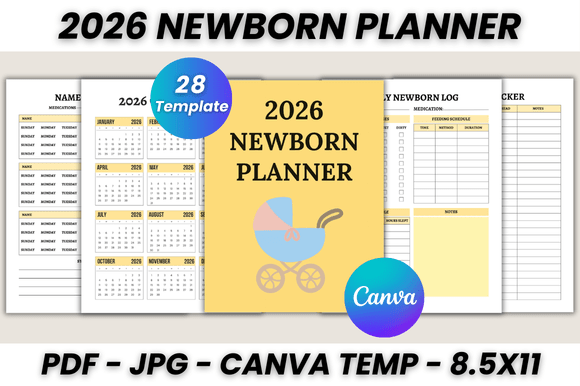 Master Newborn Planning with This 2026 Newborn Planner Canva Template