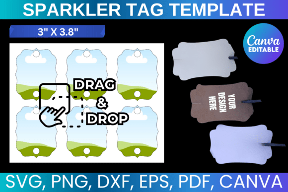 Sparkler Tag Template: Your All-in-One SVG Design Kit
