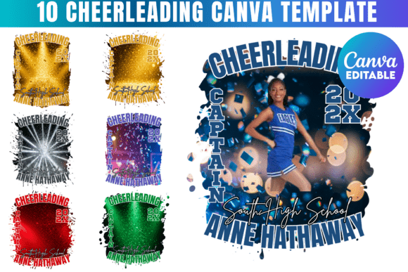 Unleash Team Spirit with Cheerleading Canva Editable Templates