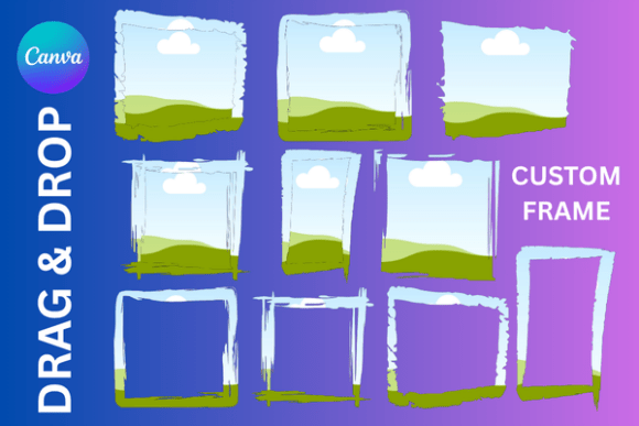 Unlocking Visual Texture: The Grunge Brushstroke Canva Frame